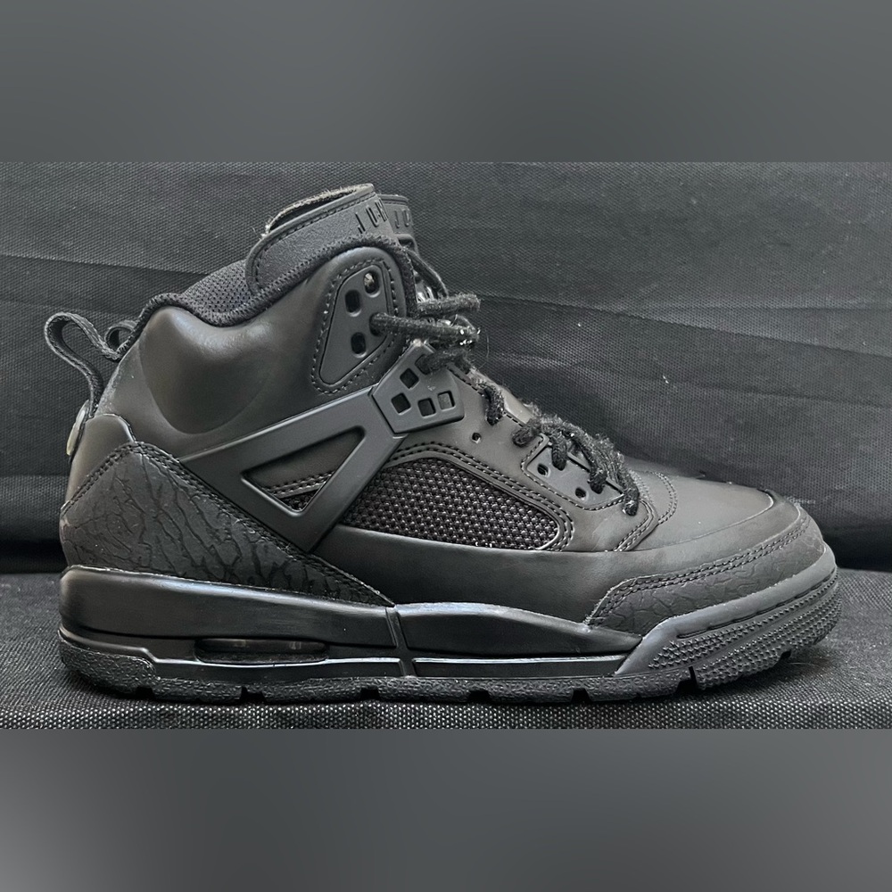 Air Jordan Spizike Winterized Black Sneakers 'Black Cat' FD4653-001 Size 7Y